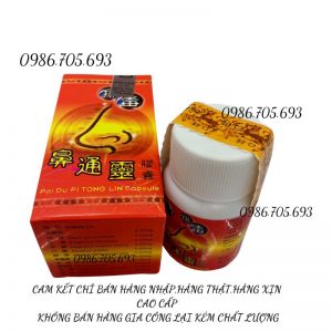 Pai du pi tong lin capsule, tỷ viêm linh đỏ Malaysia _ thuốc trị viêm xoang, viêm mũi