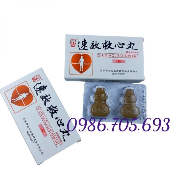 Uxiao jiuxin wan, cứu tim hoàn Trung Quốc_ thuốc trợ tim, ổn định huyết áp